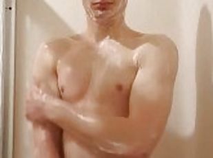 Another Teaser for the profile. Teen Boy in the shower naked and washing his body.