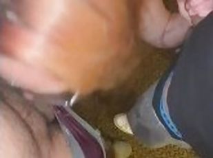 Mami Jizz sucks 2 mexican cocks