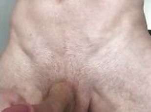 Huge cumshot after intense handjob, hunk amateur fit guy stroking perfect cock. TheSexyJ