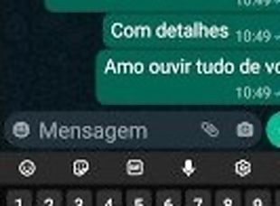 Esposa explorando pro corno deixar ela ir para o motel com o comedor, safada tá com o cu piscando