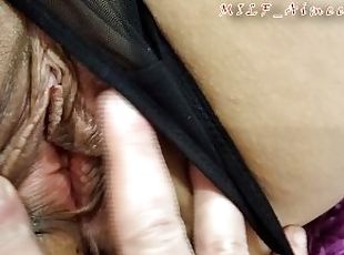 Busty mature bitch AimeeParadise and cock in her wet pussy! Only close-ups!