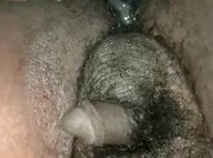 Fucking my self with the cum daddy left in me before he left me