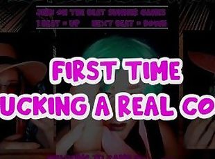 JOI Summer Games FOUR FIRST TIME SUCKING A REAL COCK TEASE