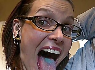 Megan Majors's long tongue - fetish