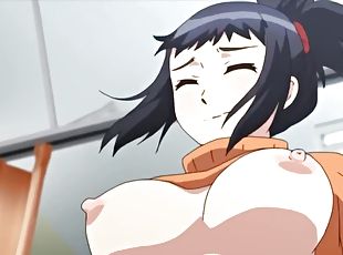 Buxom anime nymphs hardcore sex video
