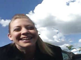 Trashy Blonde Has A Casual Anal Sex With Stanger From The Street