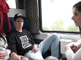 Foursome Sex in Public TRAIN