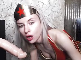 robienie-loda, hardcore, blondynka, dildo