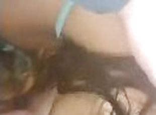 Getting my dick sucked by latina while native licks her ass out real good then latina eats her out l