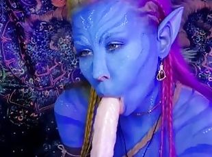 Avatar POV blowjob (Body paint) - MisaCosplaySwe