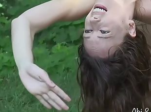 Abi dance naked in the woods