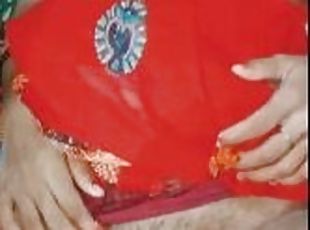 Laal Saree me bhabhi ki Gulabi chut Aur tight gaand ki mast chudai. Best xxx Indian video.