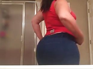 rumpe, milf, latina, rumpe-butt, jeans