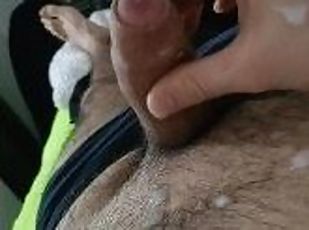 Stroke Huge uncut teen white cock with lot of hot cum