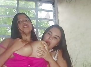 payu-dara-besar, besar, lesbian, orang-latina, ibu, fetish, susu, erotik, menyusu, payu-dara-kecil