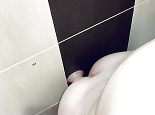 banhos, masturbação, anal, brinquedo, gay, pov, jovem18, europeia, euro, dildo