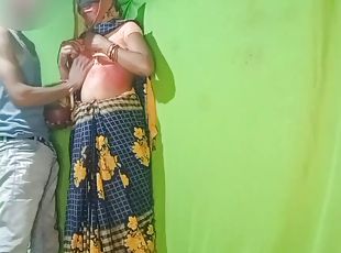 Special Desi village Indian new marriage first time Holi devar aur bhabhi saree removing finger and doggy style hindi au