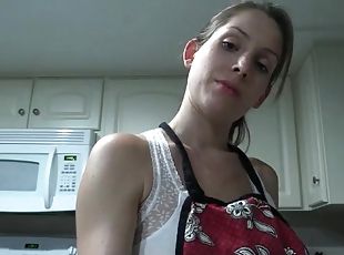 POV femdom play with a housewife chick