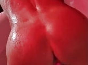 NAUGHTY MILF AMATEUR HOUSEWIFE MASTURBATES IN HOT TUBE,AND RIDING DILDO TILL CUM