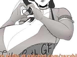 Thicc Goth Girl Grows Bigger Tits - Audio Clip