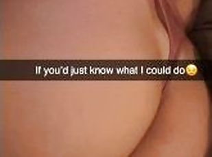 Cheerleader with Nike Pros wants to fuck Classmate Snapchat