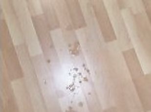 Massive cunshot sprays bedroom floor