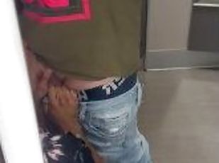 Mexican stud sucks me off in dressing room