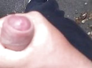 Caught wanking in public garden