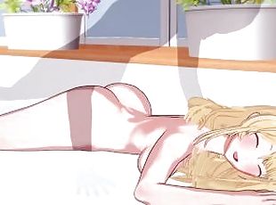 store-pupper, blowjob, tenåring, japansk, creampie, blond, anime, hentai, 3d, pupper