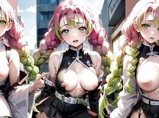 Mitsuri Kanroji big boobs babe showing tits