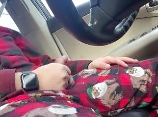 Hand job in my car In on Christmas.