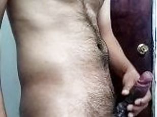 HAIRY LATIN GUY JERKING OFF AND CUM