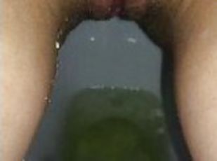 I want to pee in your mouth! I pee close up after sex without a condom